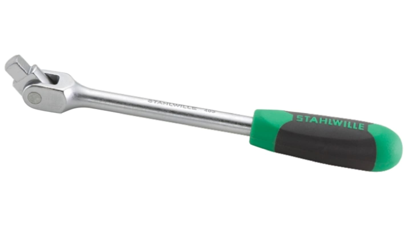 STAHLWILLE 1/4 in Square Handle, 154.5 mm Overall