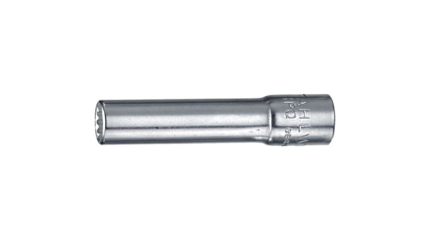 STAHLWILLE 1/4 in Drive 1/2in Deep Socket, 12 point, 50 mm Overall Length