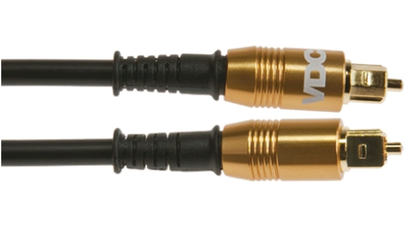 Van Damme Male TOSlink to Male TOSlink Optical Audio Cable, 10m