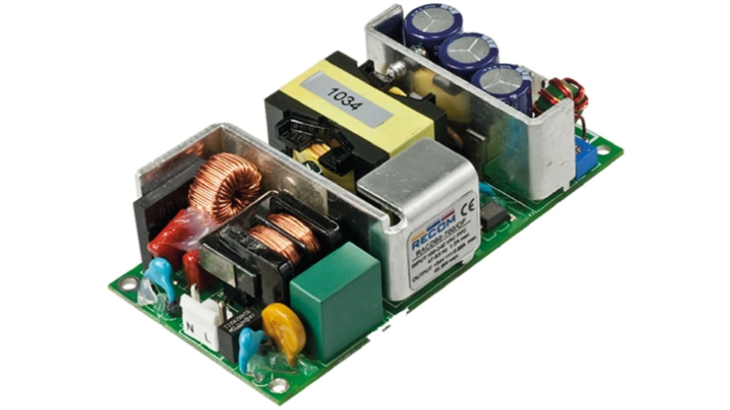 Recom, 21 → 28V dc Output, 60W Output, 2.14A Output, Constant Current / Constant Voltage