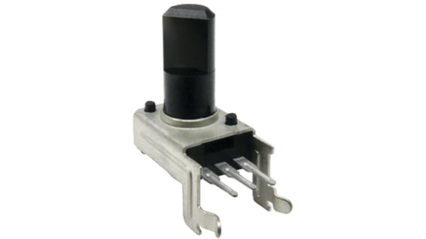 Bourns 12 Pulse Incremental Mechanical Rotary Encoder with a 6 mm Flat Shaft (Not Indexed), Through Hole