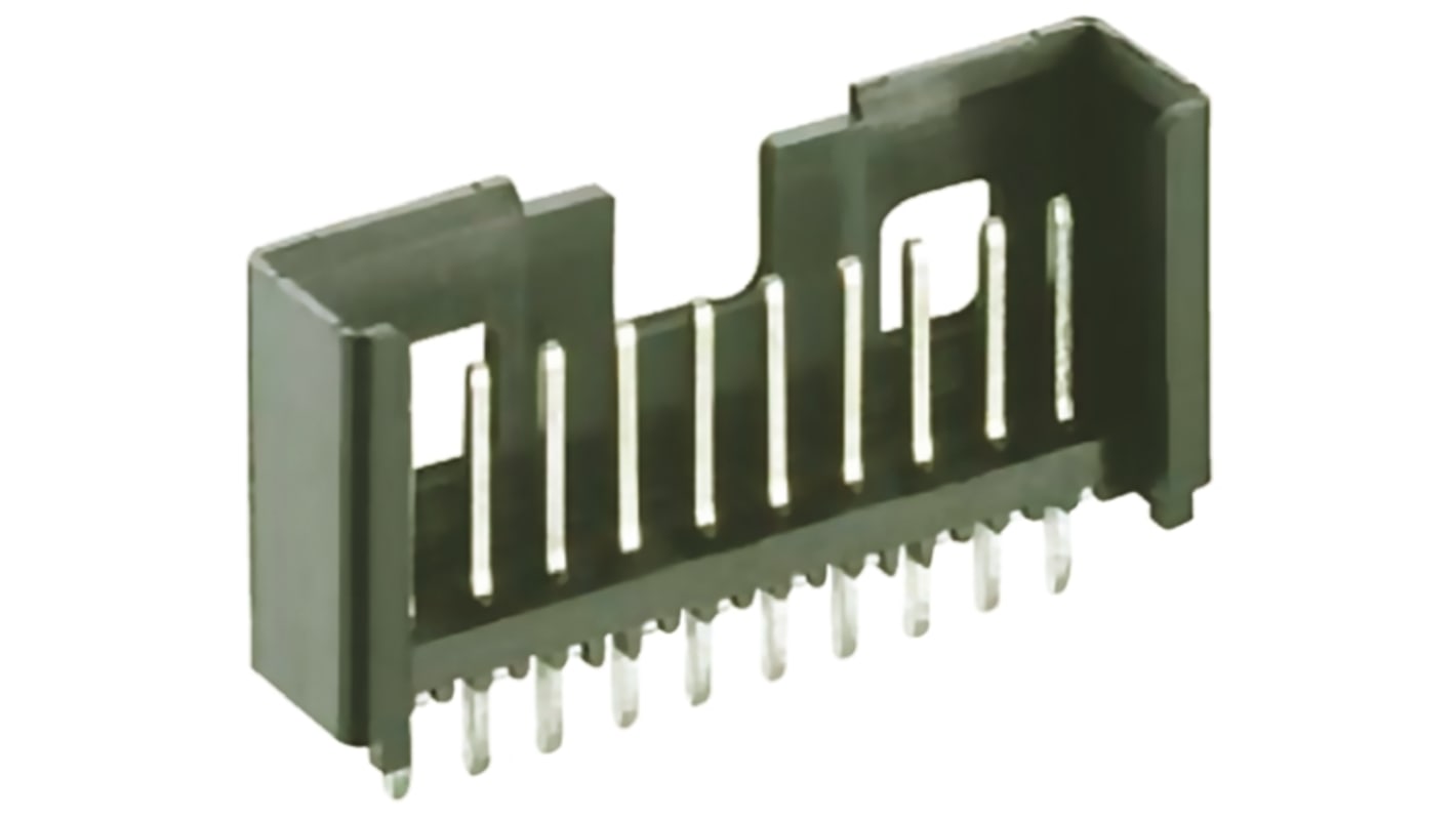 Lumberg Minimodul Series Straight Through Hole PCB Header, 16 Contact(s), 2.5mm Pitch, 1 Row(s), Shrouded