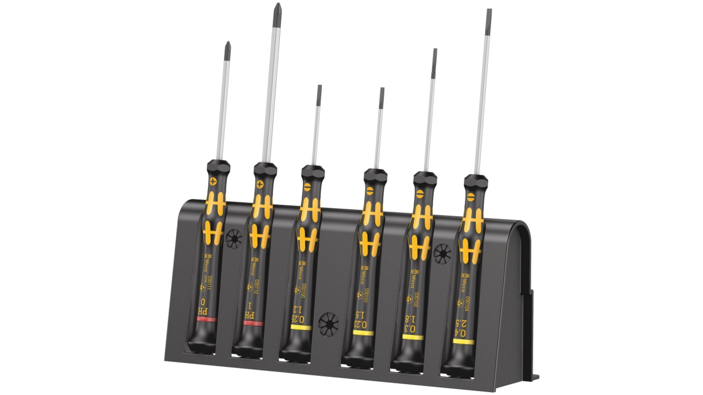 Wera ドライバーセット 精密ドライバセット 6個 05118154001 | RS