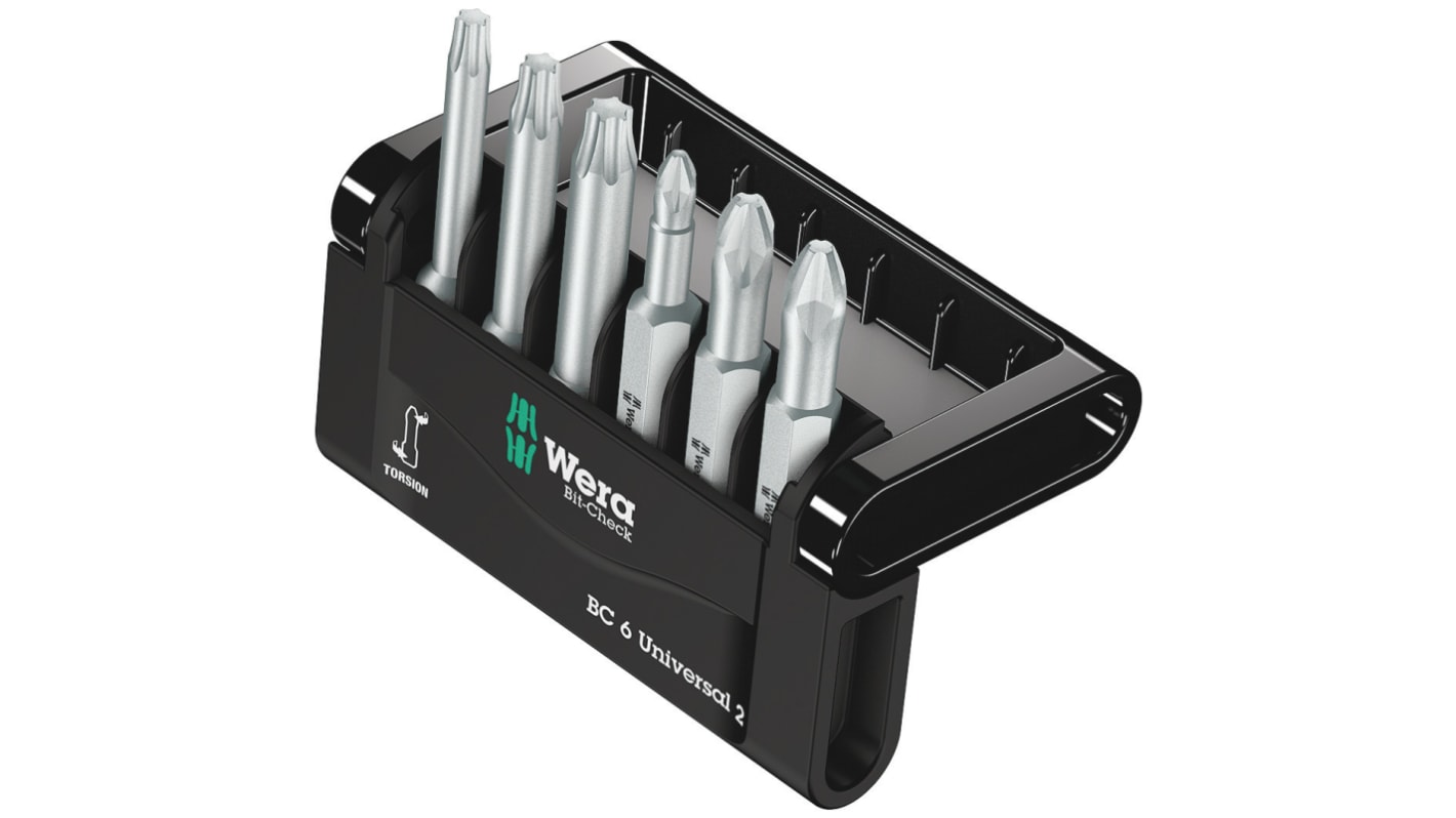 Wera ドライバビットセット Phillips, Pozidriv, Torx 05056473001