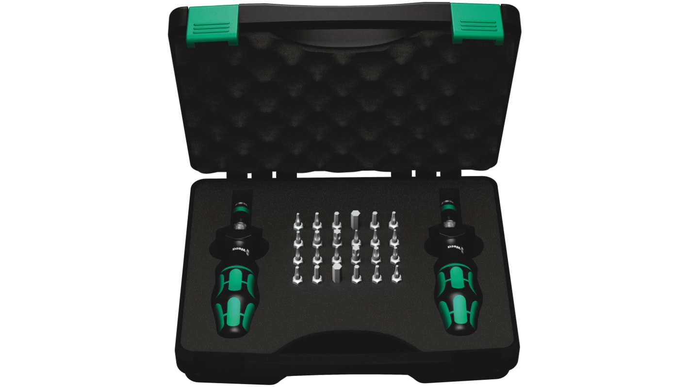 Set di cacciavite dinamometrico e inserti Wera, Cacciavite dinamometrico, attacco , attacco esagonale 1/4'', coppia 0.3