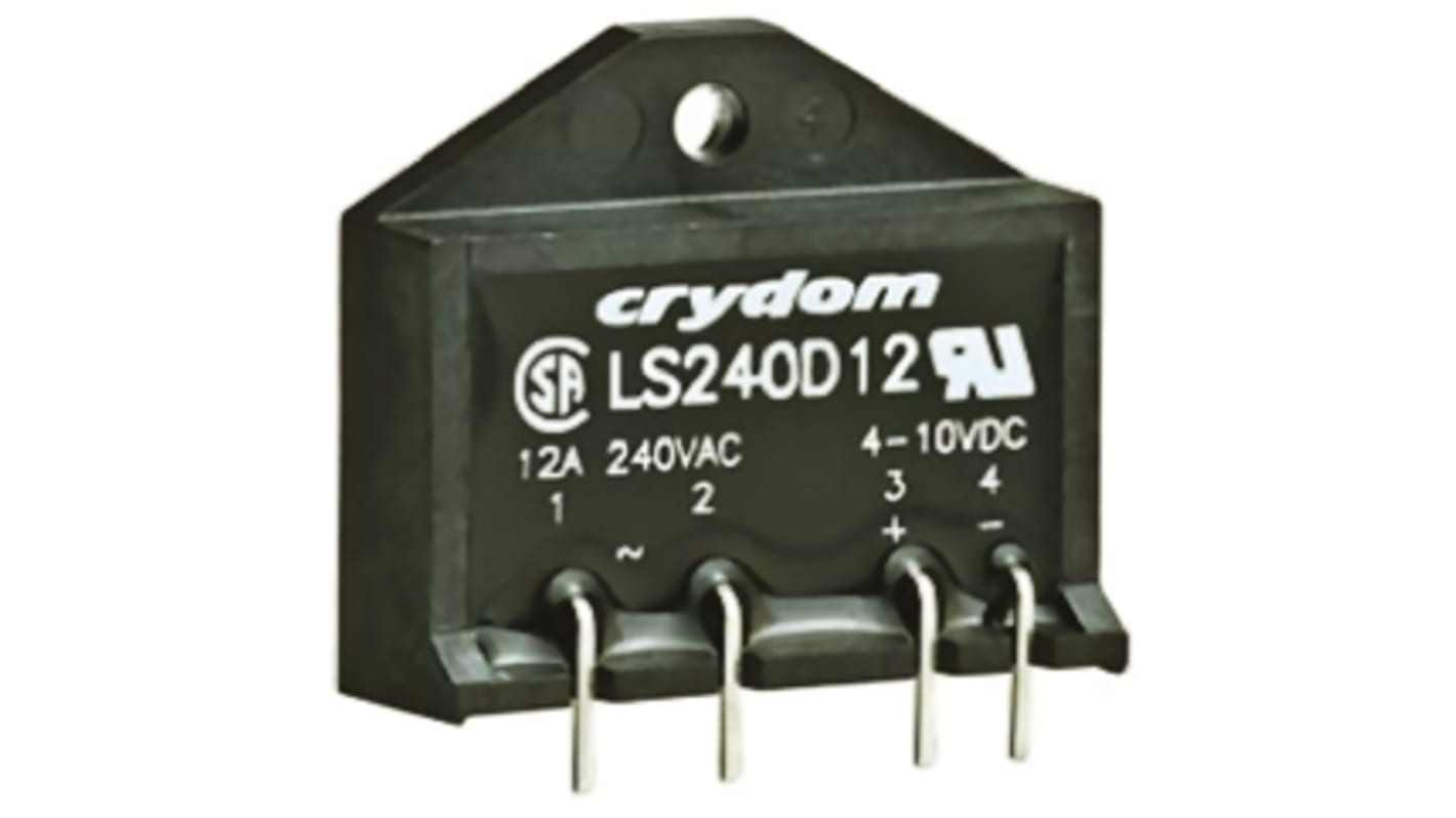 Relè a stato solido LS240D8R, Montaggio su circuito stampato, 8 A, 280 V rms, Istantaneo, SPST