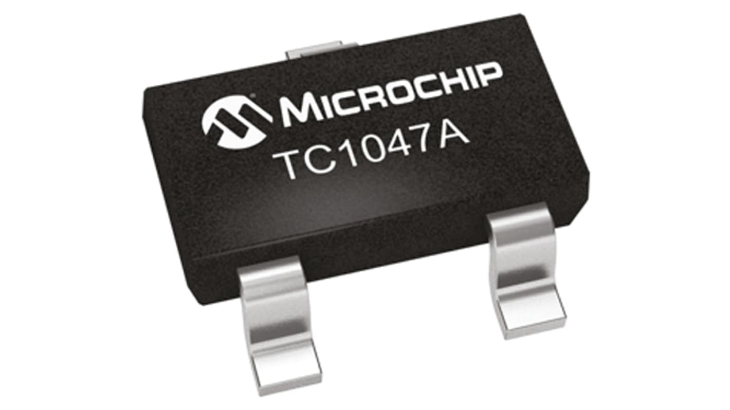 Microchip Voltage Temperature Sensor, Voltage Output, Surface Mount, Analogue, ±2°C, 3 Pins