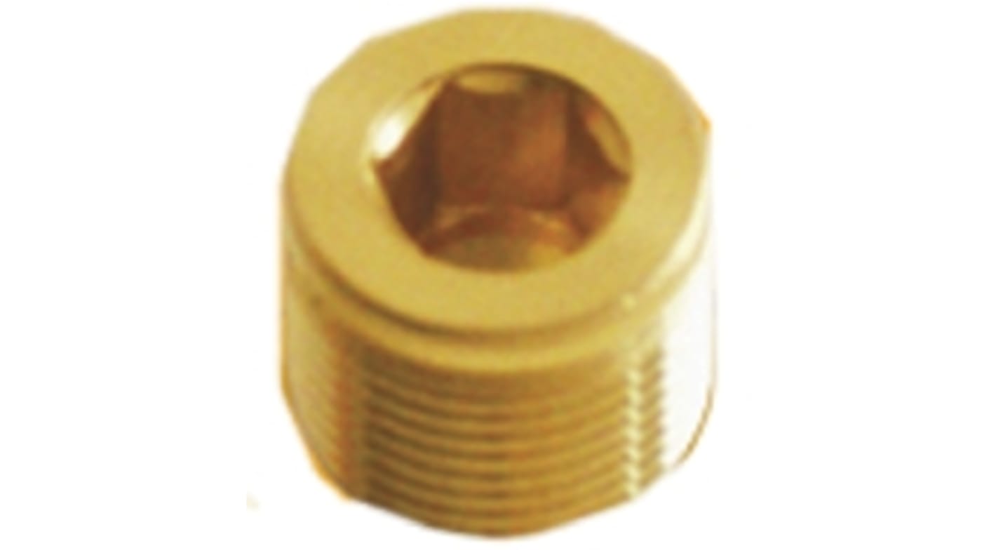 Kopex Stopping Plug, Conduit Fitting, 50mm Nominal Size, M50, Brass