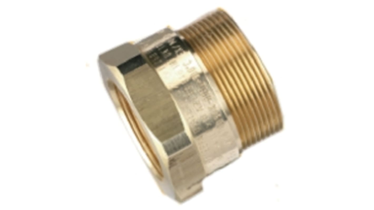 Kopex Adapter, Cable Conduit Fitting, 20mm Nominal Size, Brass