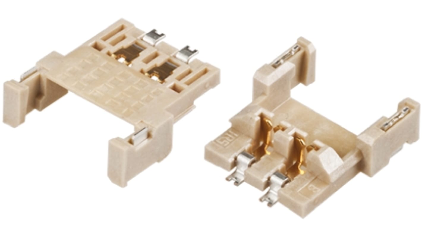 Gniazdo PCB 2 -pinowe raster: 2mm typu płytka – płytka Proste SMD