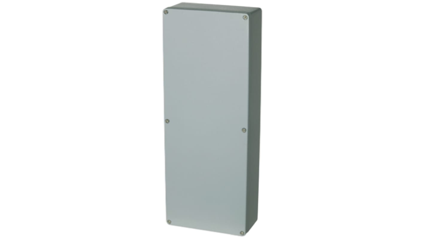 Fibox Euronord Series Grey Aluminium Enclosure, IP66, IP67, Grey Lid, 600 x 230 x 110mm