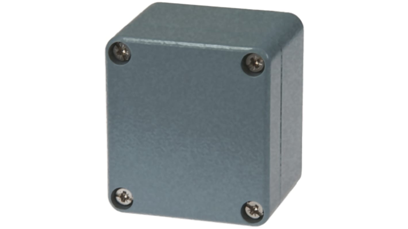Contenitore Fibox in Alluminio 66 x 60 x 46mm, col. Grigio, IP68