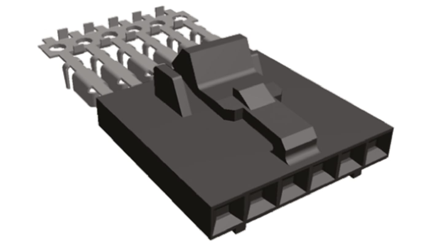 TE Connectivity AMPMODU MTE IDC-Steckverbinder Buchse, gerade, 7-polig / 1-reihig, Raster 2.54mm