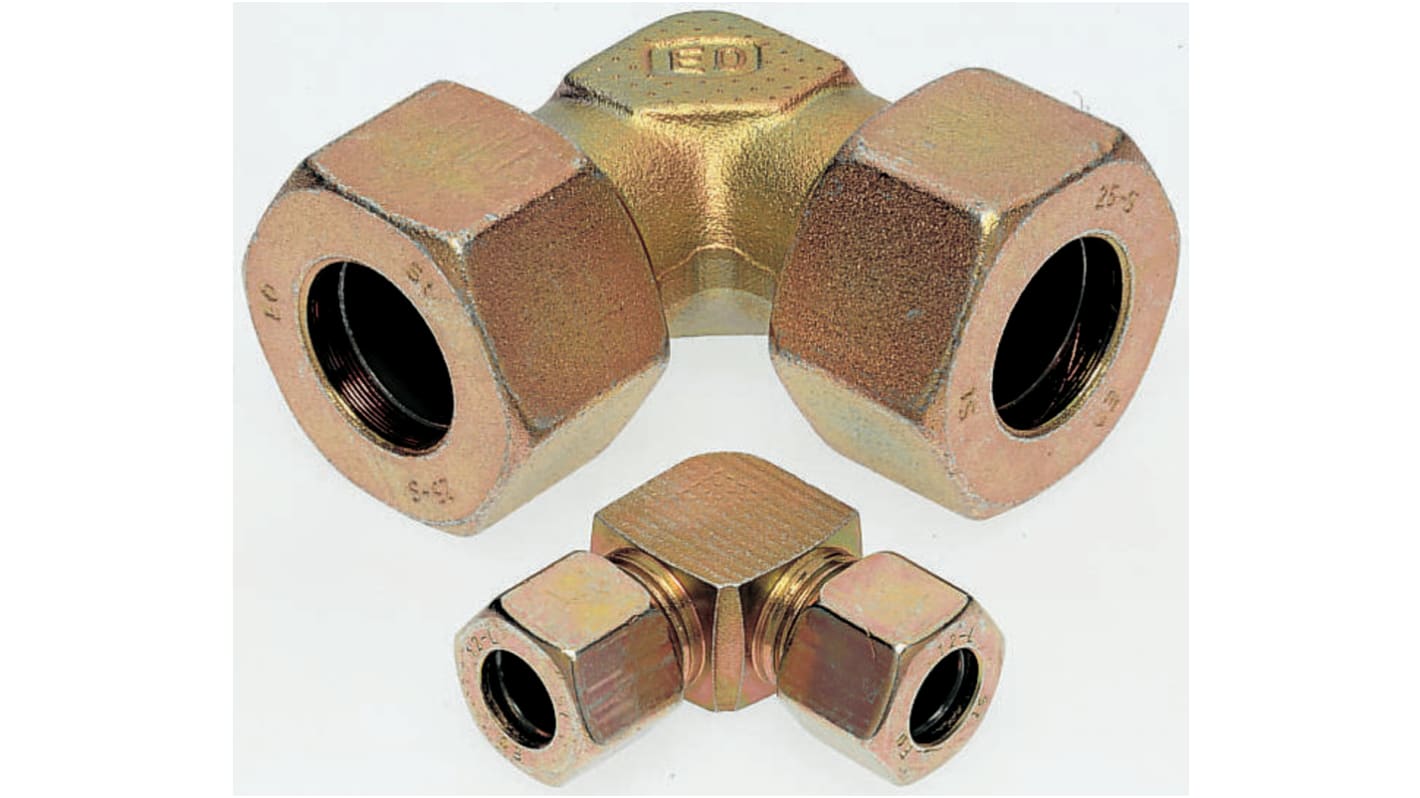 Parker EW Series Elbow Tube-toTube Adaptor, Push In 6 mm to Push In 6 mm, Tube-to-Tube Connection Style