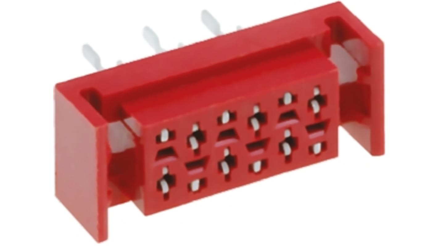 Amphenol ICC TMM Series Straight Through Hole Mount PCB Socket, 10-Contact, 2-Row, 1.27mm Pitch, Solder Termination