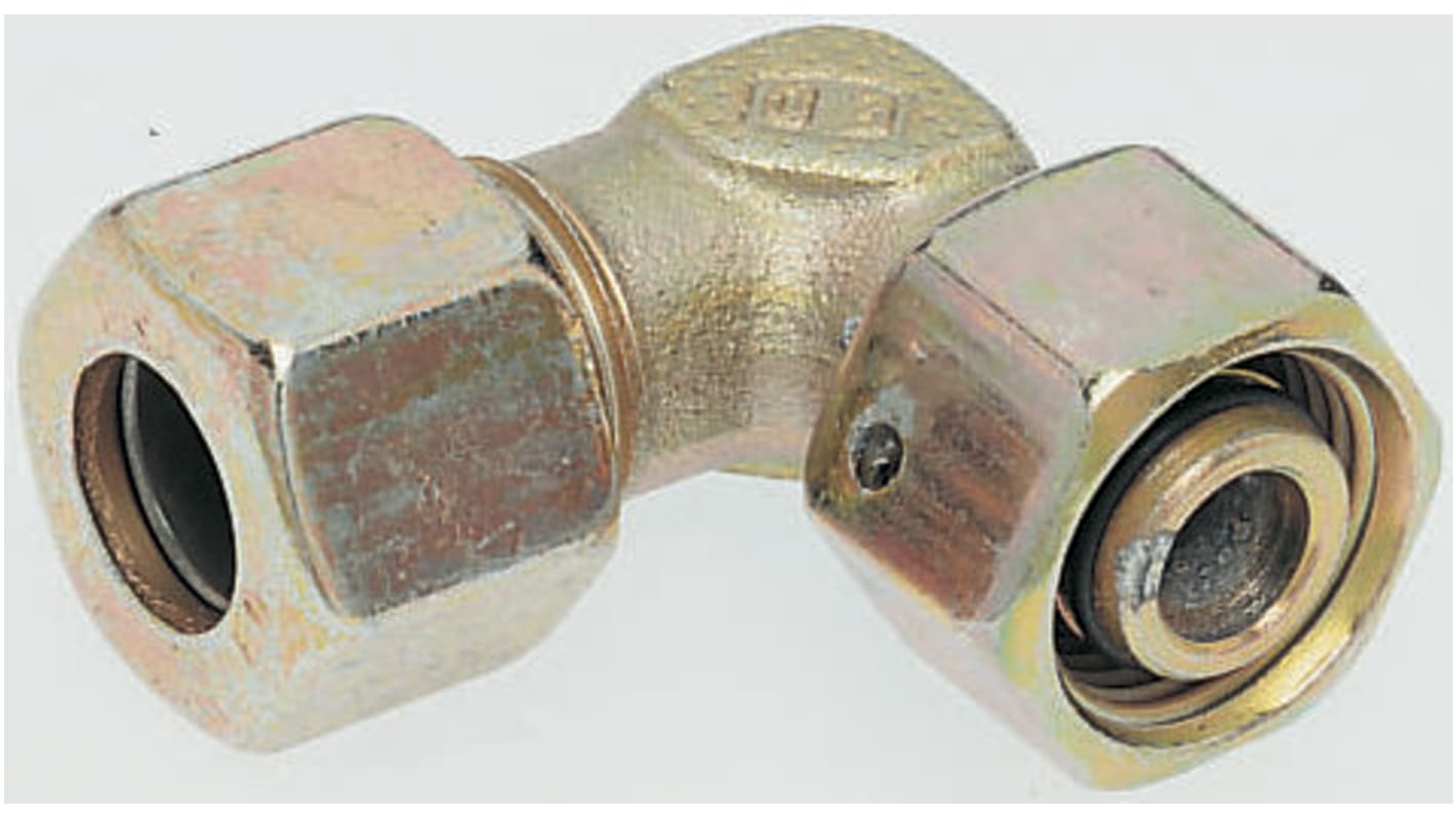 Hydrauliczna złączka skręcana typu kolanko Powlekane cynkiem i pasywowane, EW12SCF Parker