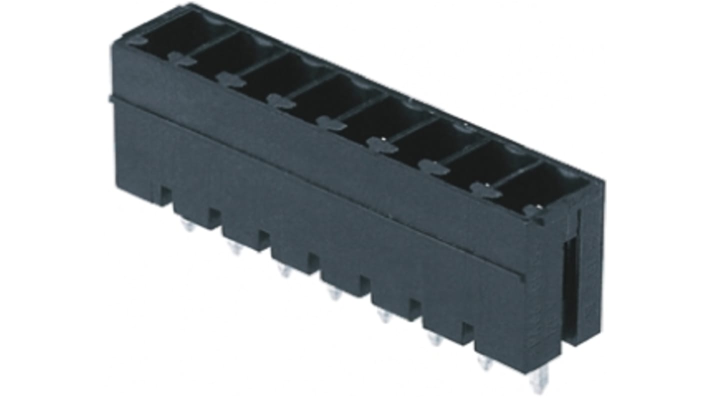 Weidmuller 3.81mm Pitch 2 Way Pluggable Terminal Block, Header, Through Hole, Solder Termination