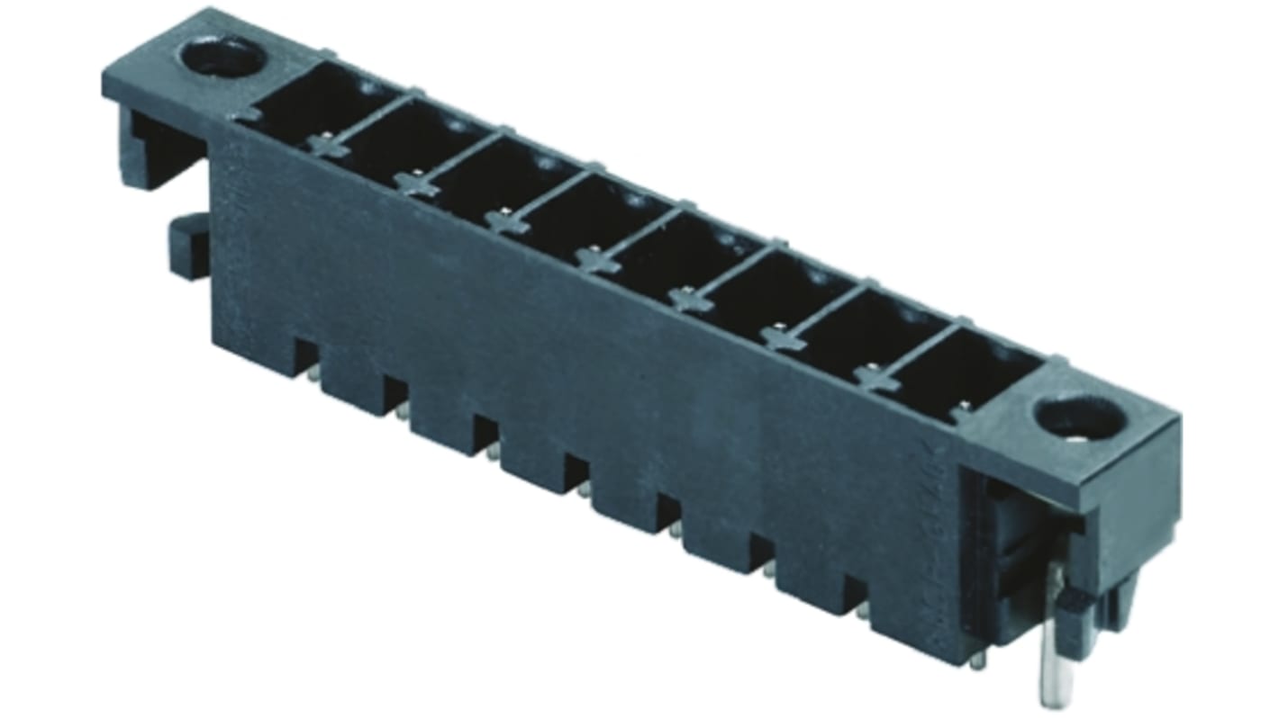 Weidmuller 3.81mm Pitch 3 Way Pluggable Terminal Block, Header, Through Hole, Solder Termination