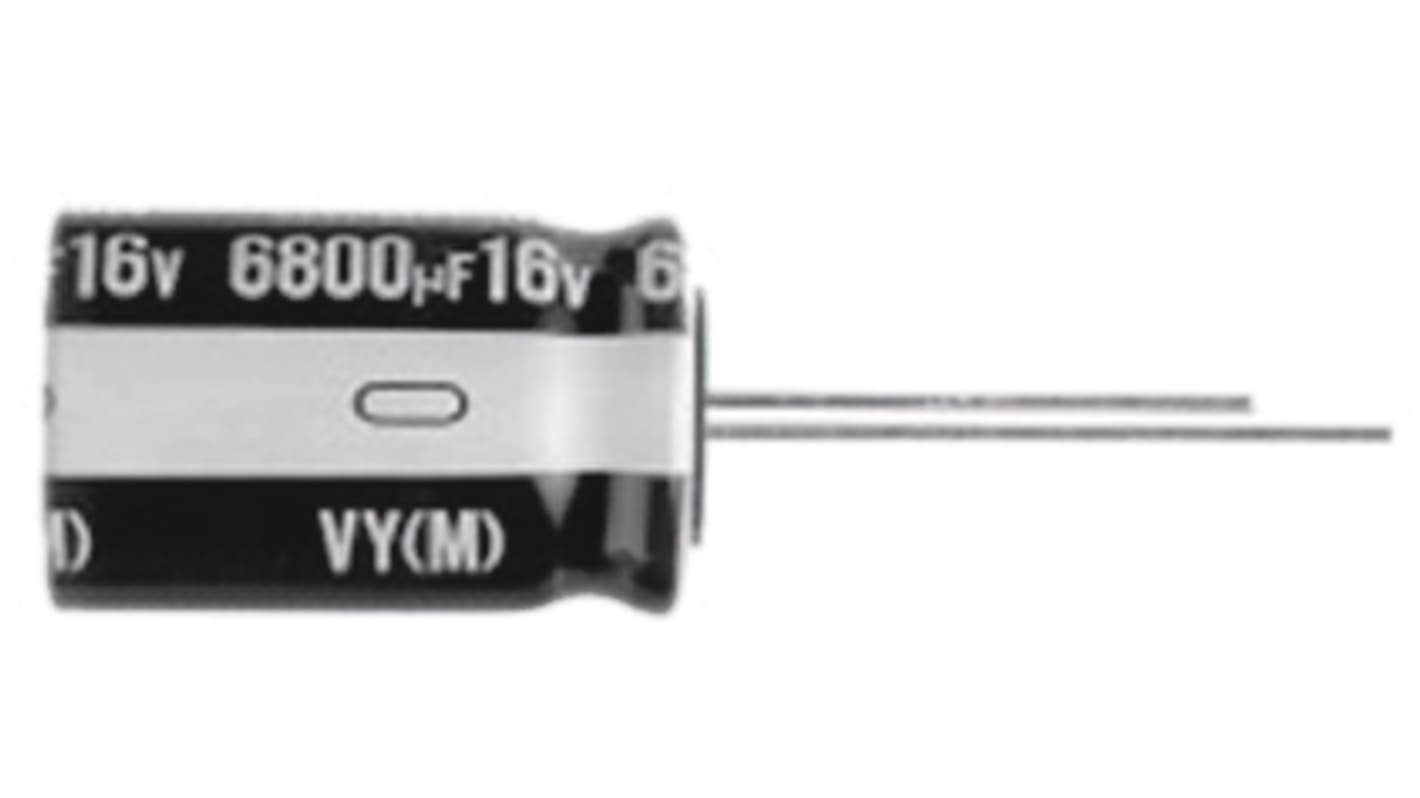 Nichicon 15000μF Aluminium Electrolytic Capacitor 6.3V dc, Radial, Through Hole - UVY0J153MHD