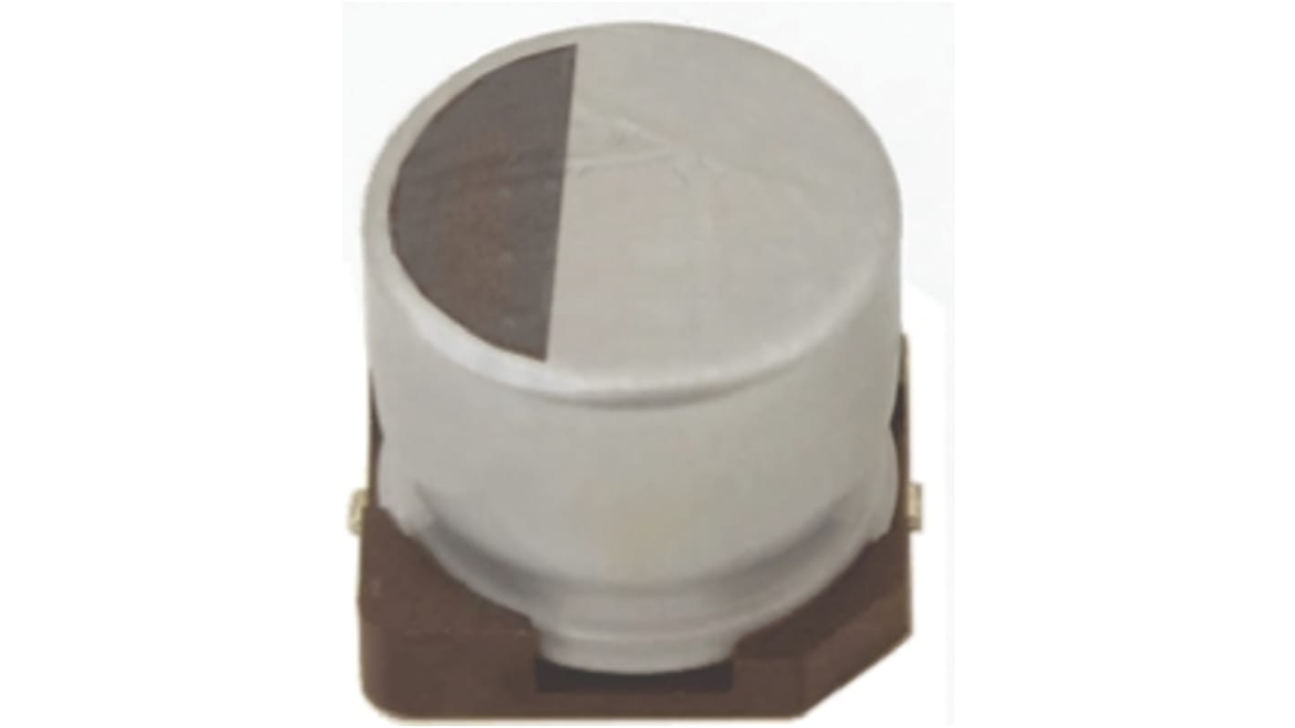 Condensatore Nichicon, serie UZG, 100μF, 6.3V cc, ±20%, +105°C, SMD