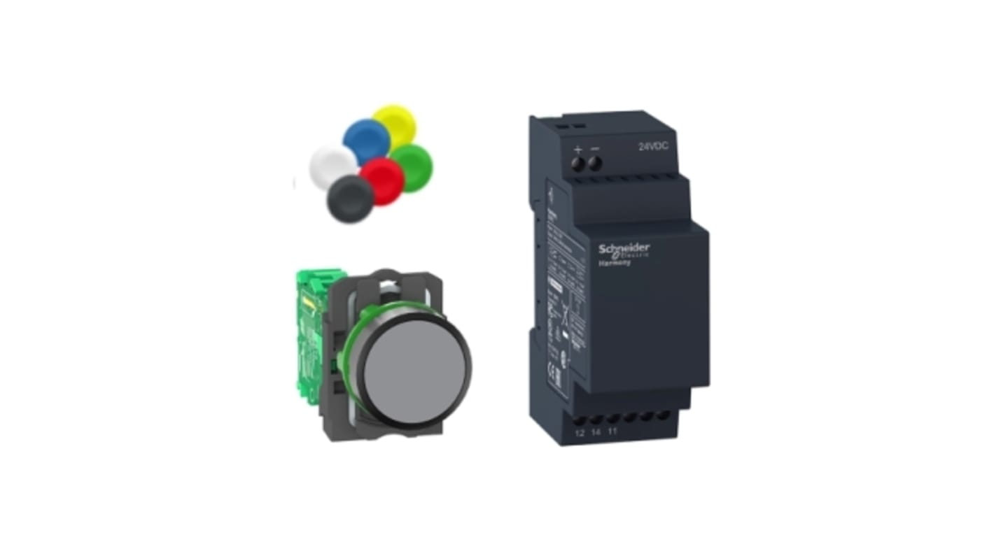 Schneider Electric Harmony XB5R Series Push Button, Panel Mount, 22mm Cutout