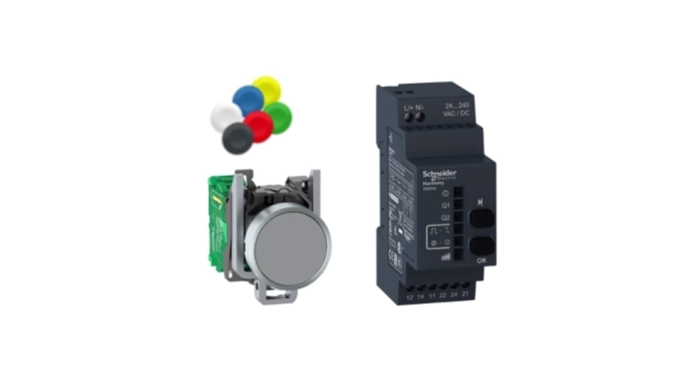 Schneider Electric Harmony XB5R Series Push Button, Panel Mount, 22mm Cutout