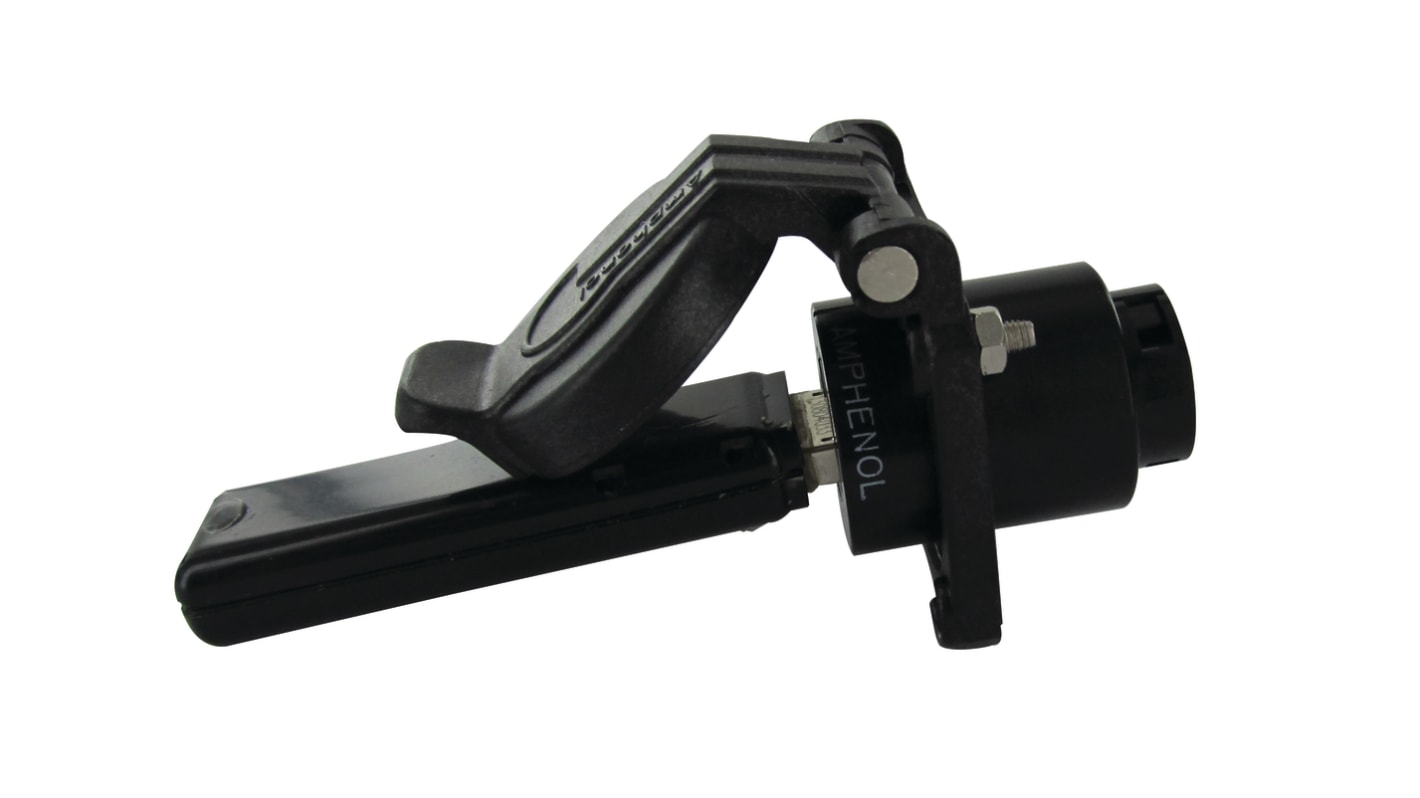 Amphenol Socapex Straight, Jam Nut, Socket- Single Port Type A 2.0 IP54 USB Connector