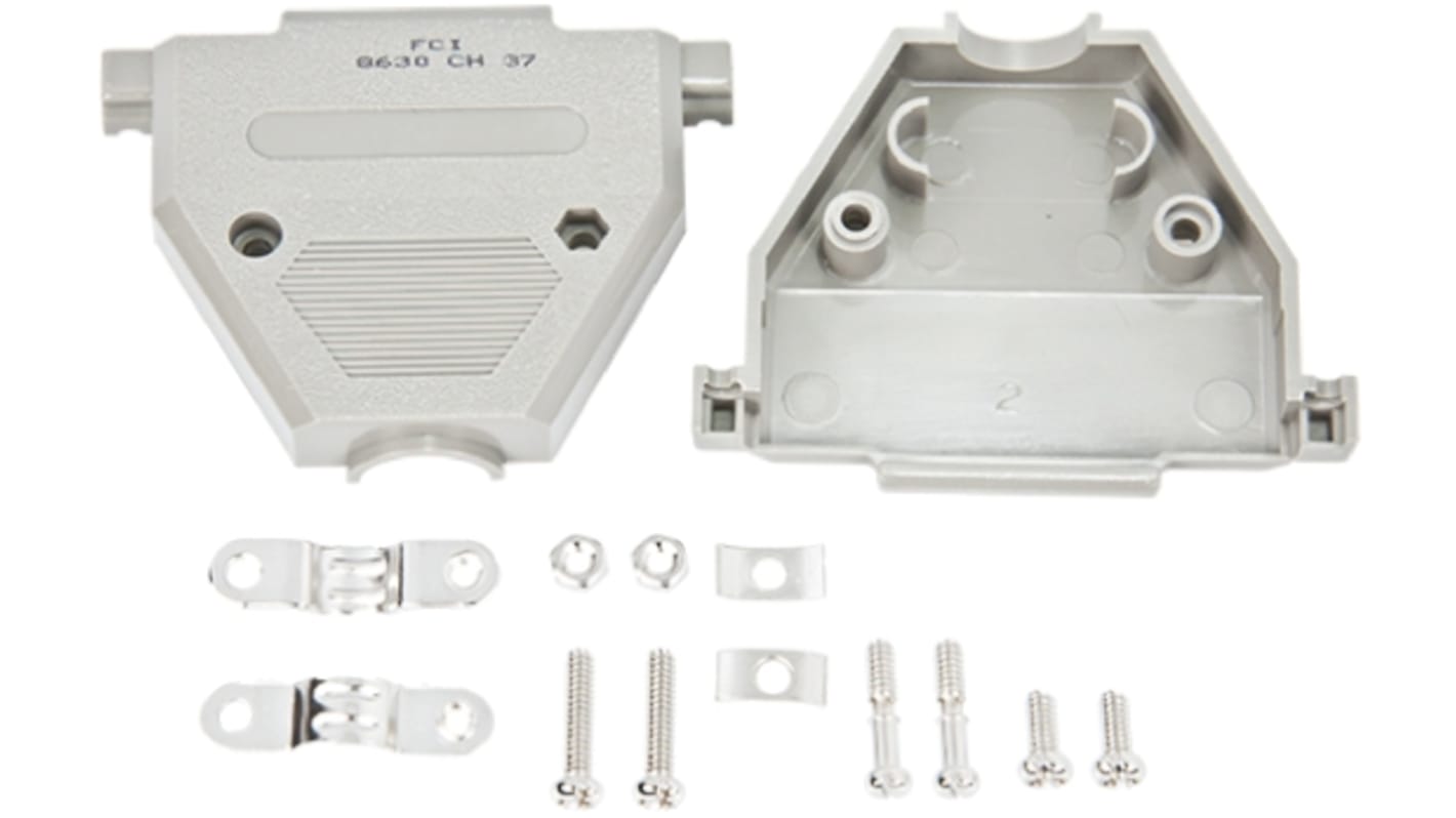 Amphenol Communications Solutions 8630CH Series Thermoplastic D Sub Backshell, 37 Way