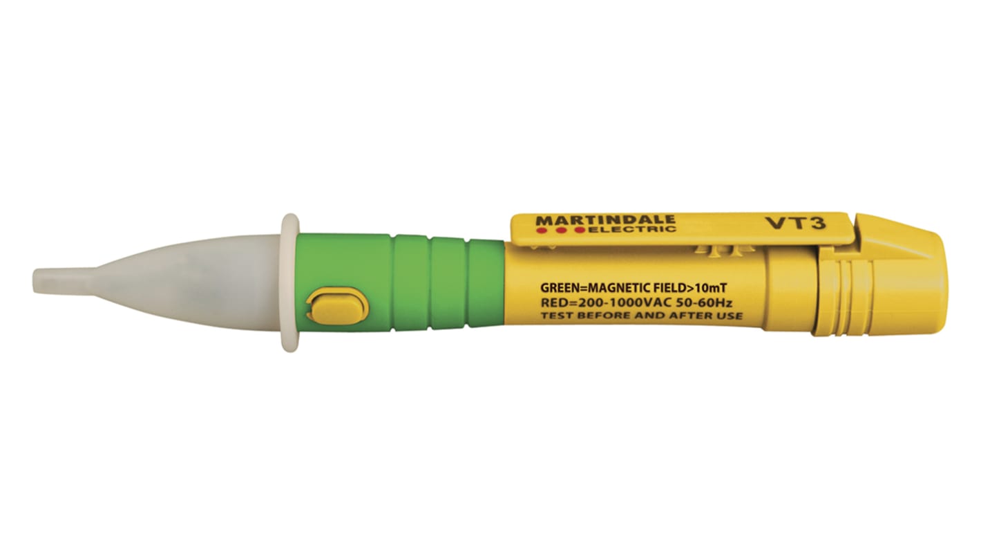 Martindale VT3 Non Contact Voltage Detector ±10mT, 200V ac to 1000V ac