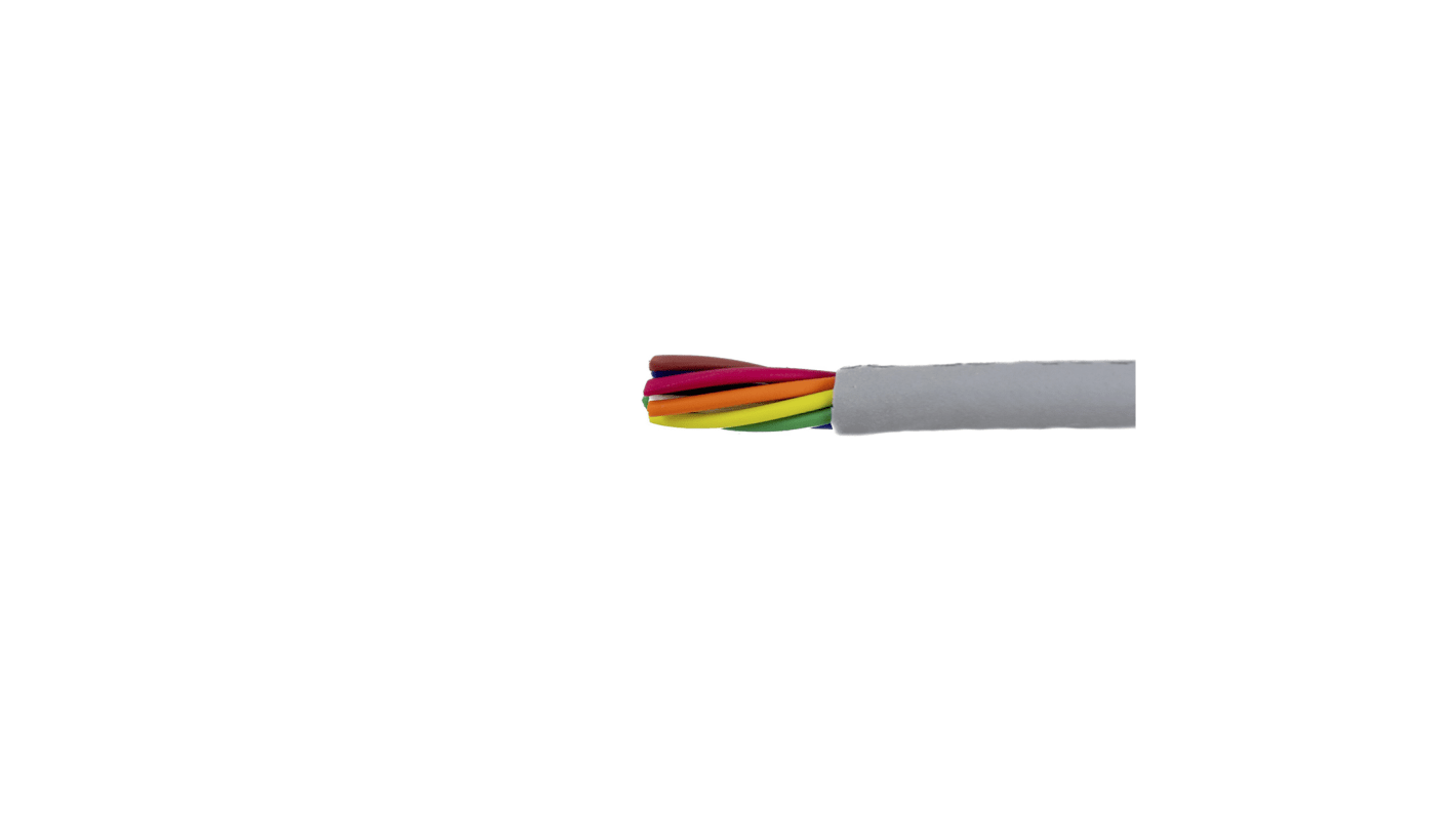 Alpha Wire ProTekt Series Data Cable, 8 Cores, 0.23 mm², Unscreened, 24 AWG, 50m, Tinned Copper Shield