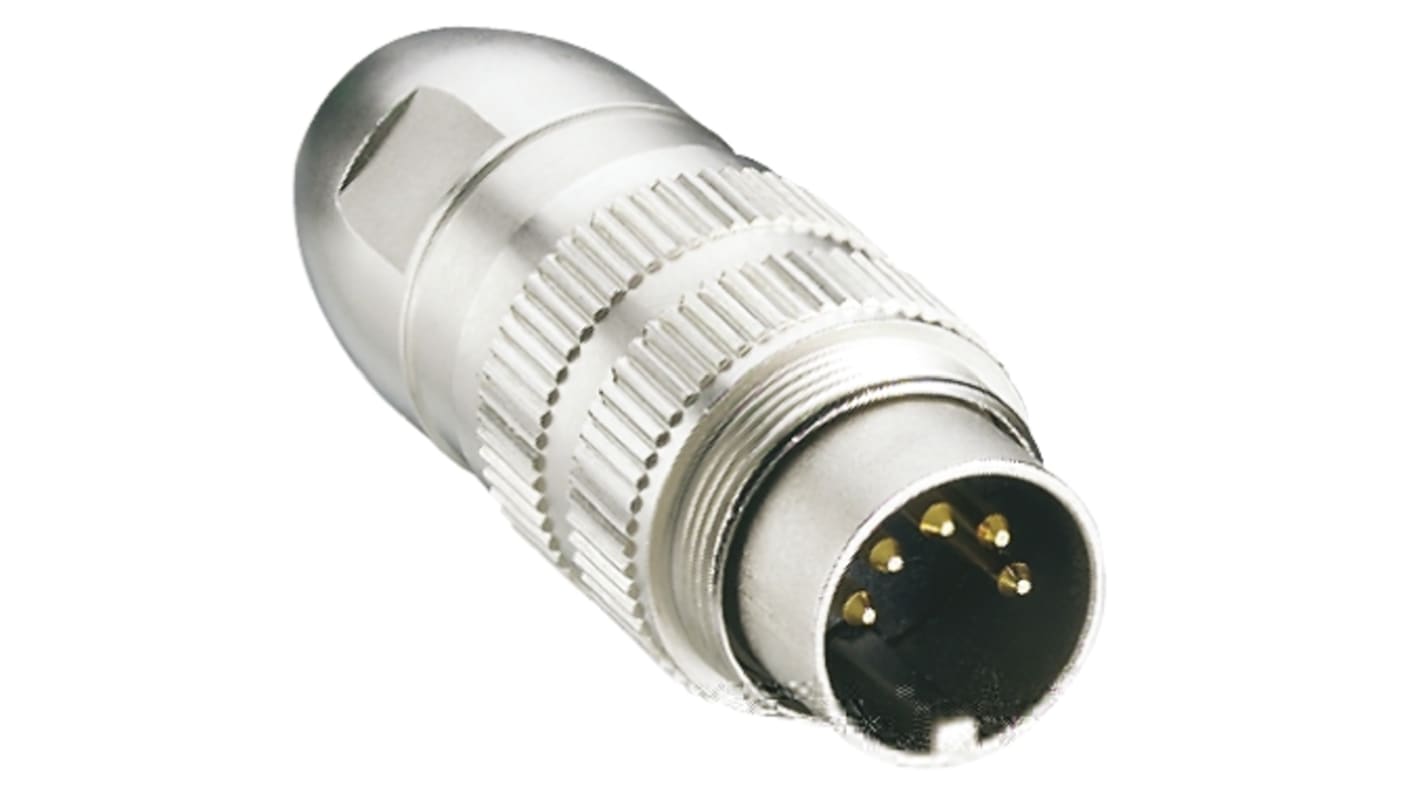 Lumberg 8 Pole Din Plug, DIN EN 60529, 5A, 60 V ac IP68, Male, Cable Mount