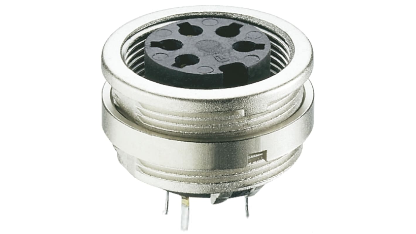 Lumberg, KFR 8 Pole M16 Din Socket, DIN EN 60529, 5A IP40, Female, Wall Mount