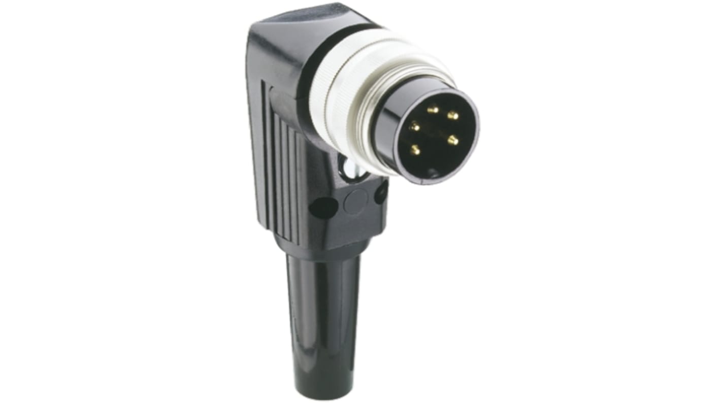 Lumberg, WSV 3 Pole Right Angle M16 Din Plug, DIN EN 60529, 5A, 250 V ac IP40, Male, Cable Mount