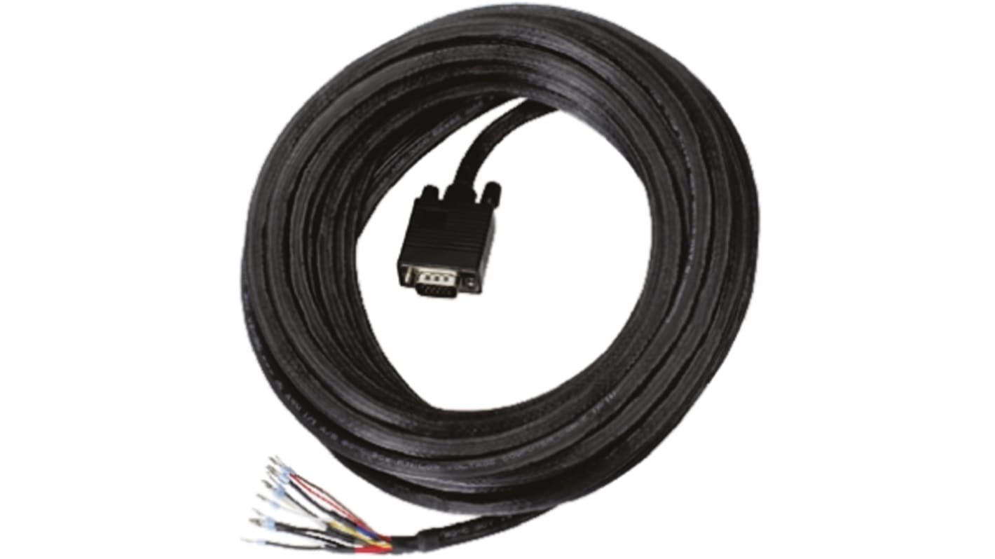 RS PRO Male VGA to Unterminated Cable, 50m Black