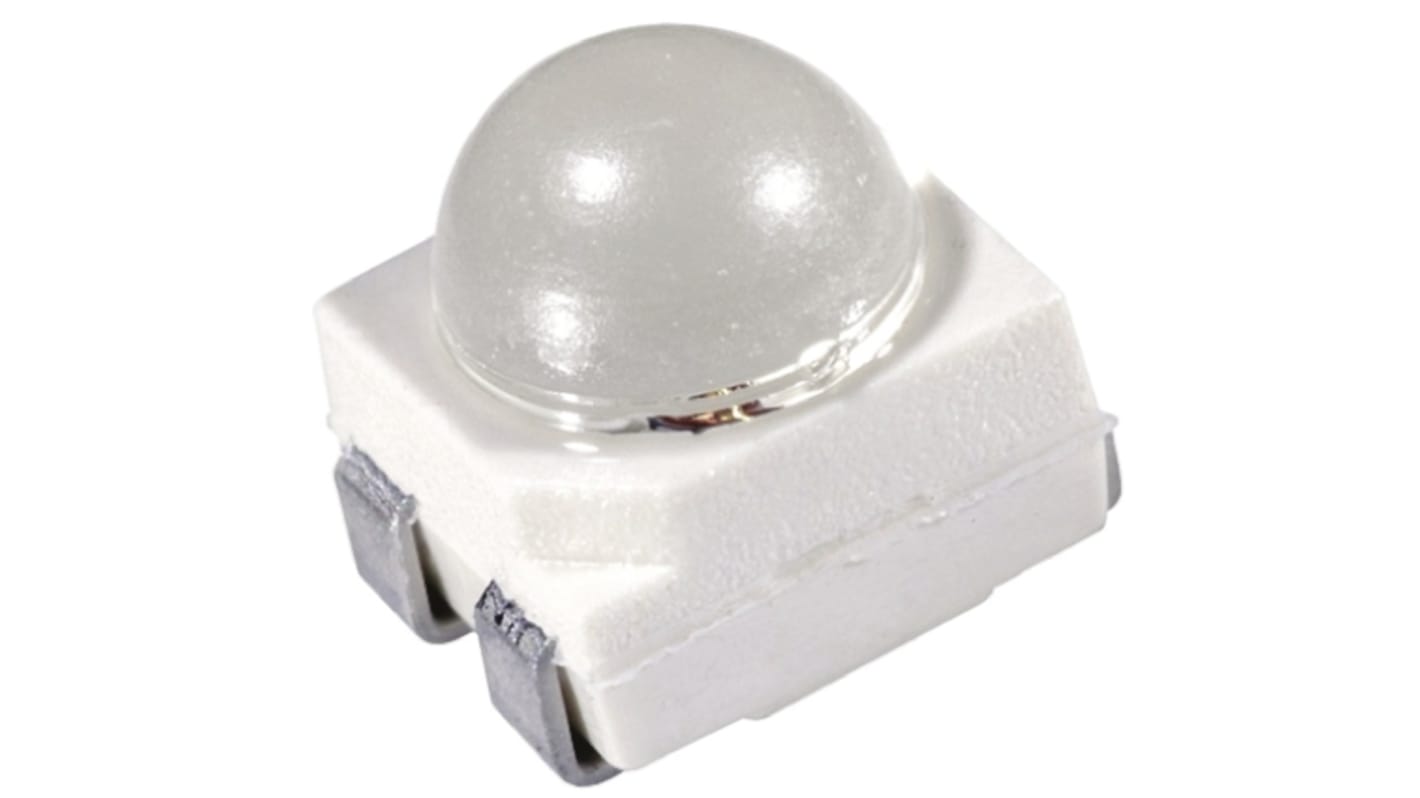 ams OSRAM 贴片红外发光二极管, 860nm波长, ±25°半强, PLCC 4封装, 圆顶透镜, 3.4 x 3 x 3.5mm, Power TOPLED Lens系列