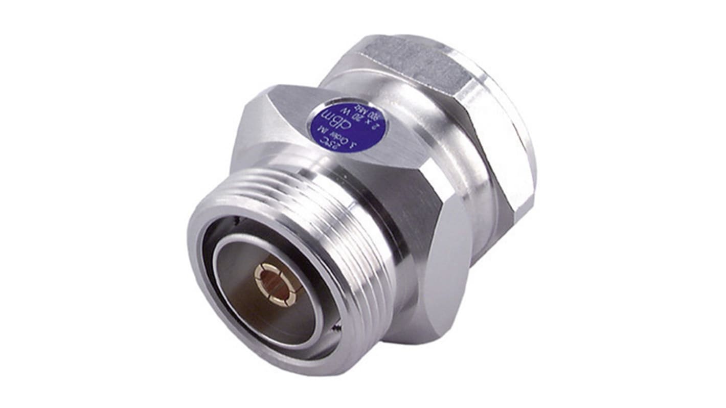 Adattatore RF Huber+Suhner, da 7/16 Maschio a 7/16 Femmina, 50Ω