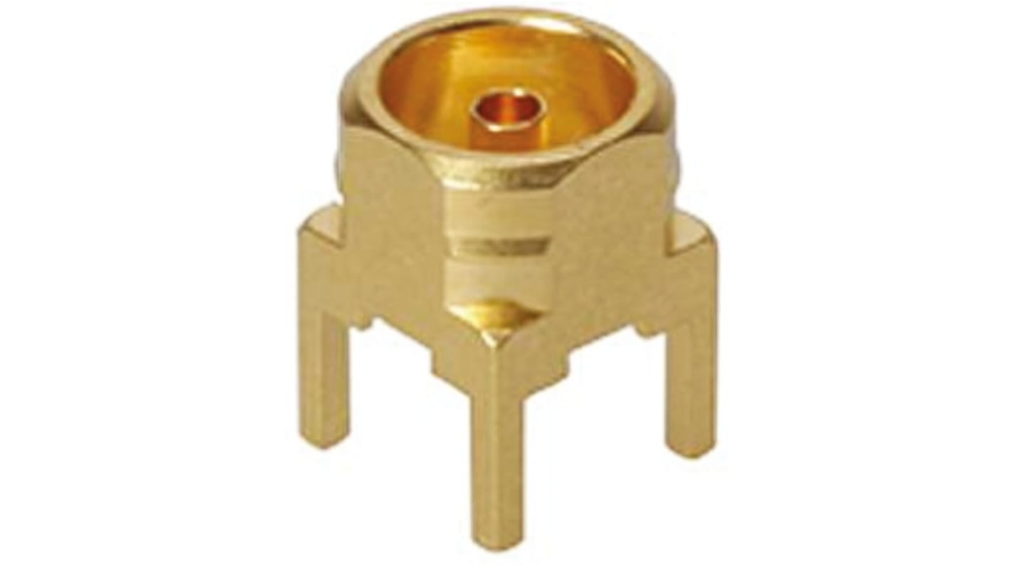 Huber+Suhner, Jack Through Hole MBX Connector, 50Ω, Solder Termination, Straight Body