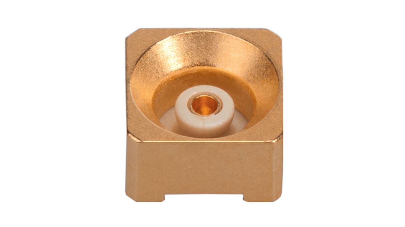Connettore coassiale Ad angolo diritto Huber+Suhner, Femmina, 50Ω, Montaggio superficiale