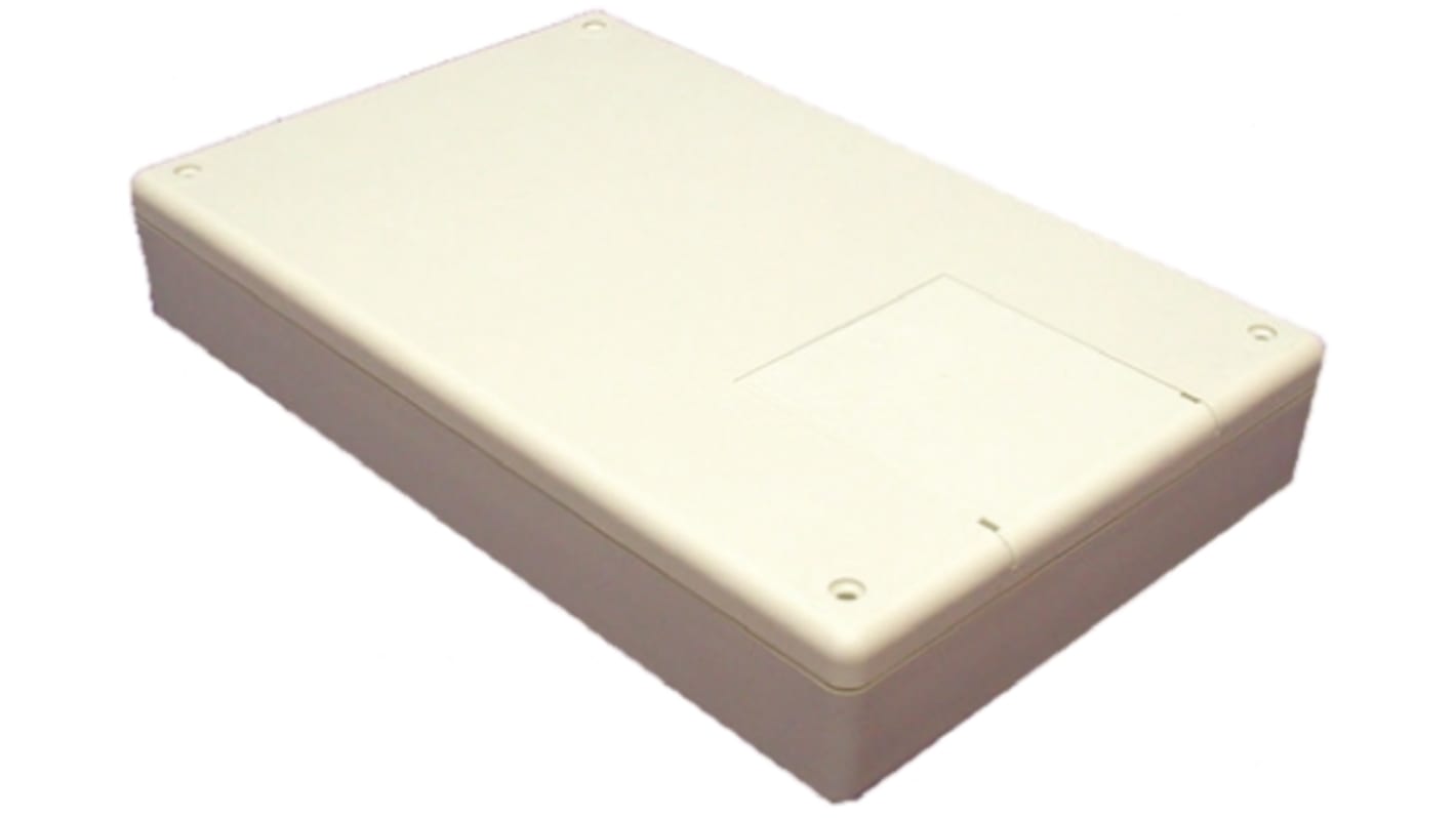 Hammond 1599 Series Grey ABS Handheld Enclosure, Integral Battery Compartment, IP54, 220 x 140 x 40mm