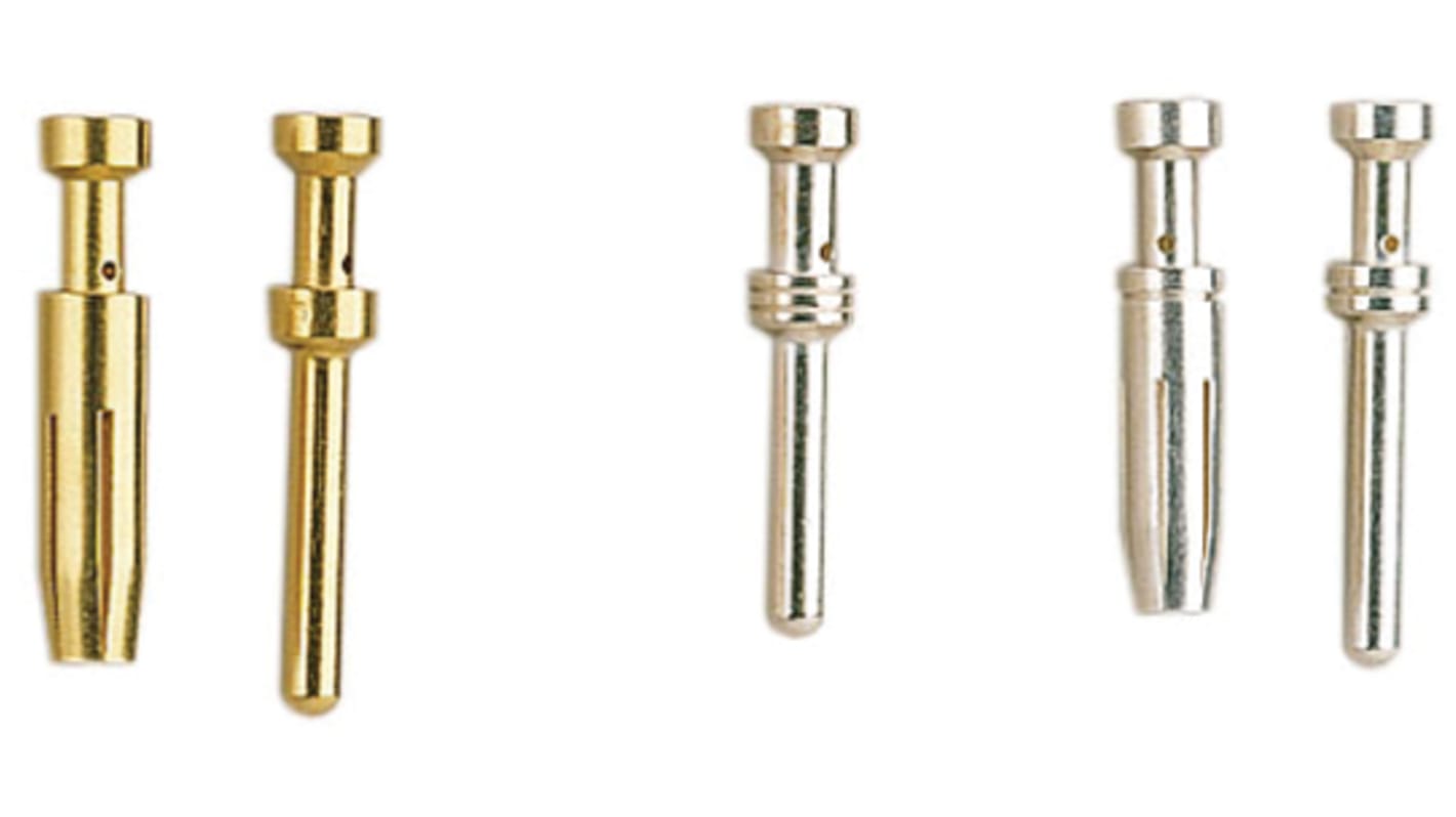 HARTING Han E Male 16A Crimp Contact Minimum Wire Size 0.5mm² Maximum Wire Size 0.5mm² for use with Heavy Duty Power