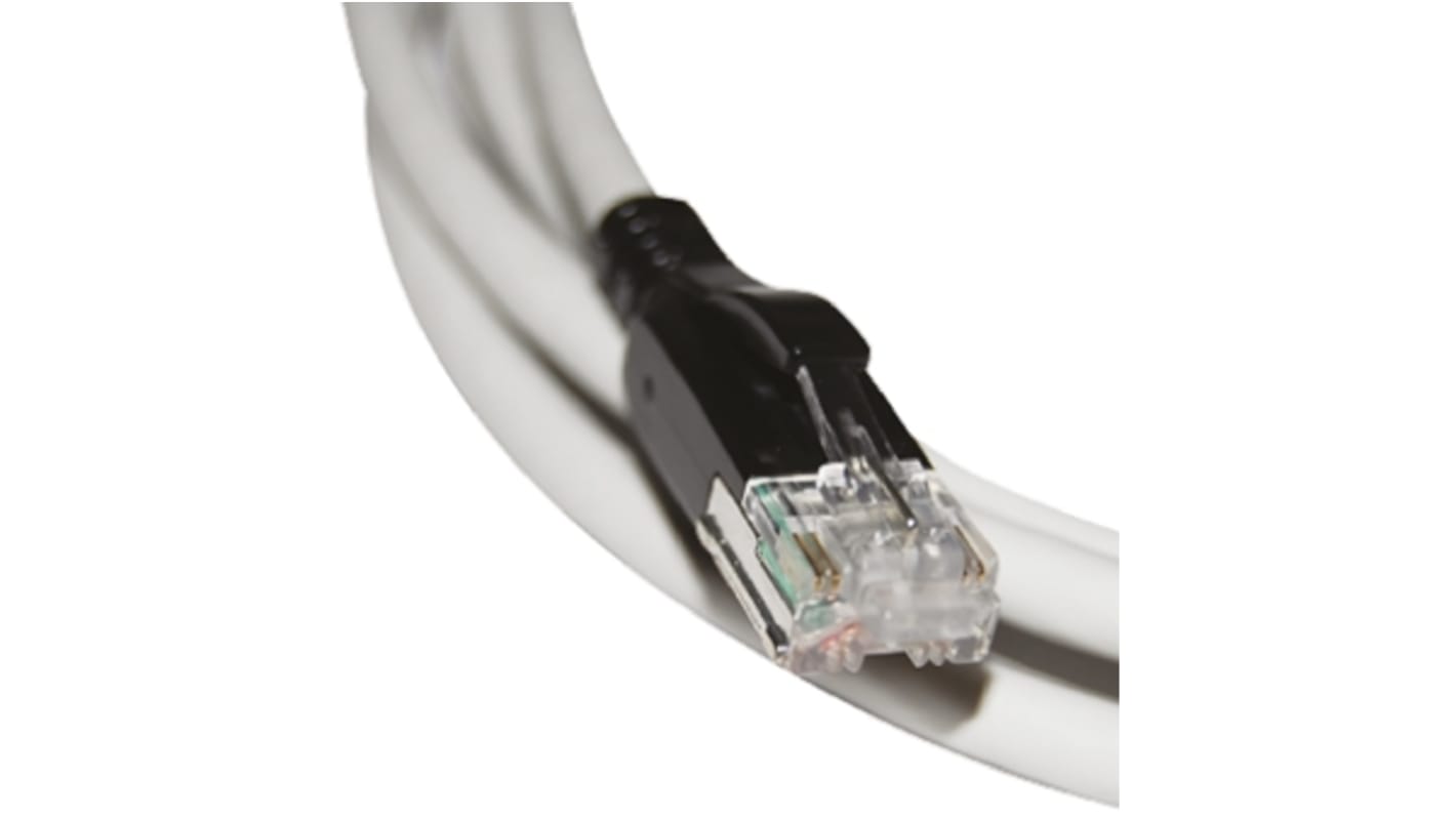 Bel-Stewart MRJ Ethernetkabel Cat.5e, 3m, Grau Patchkabel U/UTP