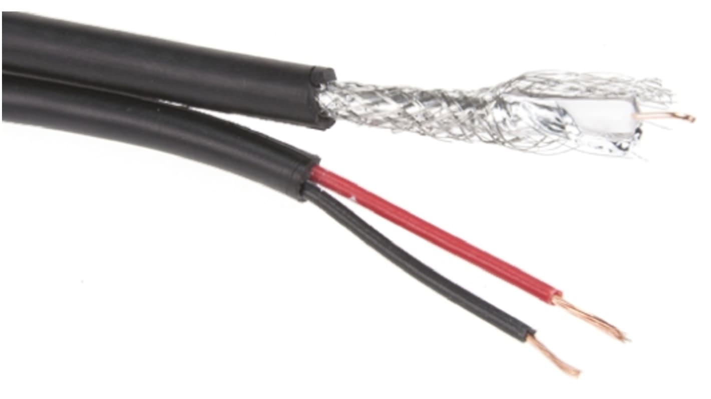 RS PRO Coaxial Cable, 200m, RG59 Coaxial, Unterminated