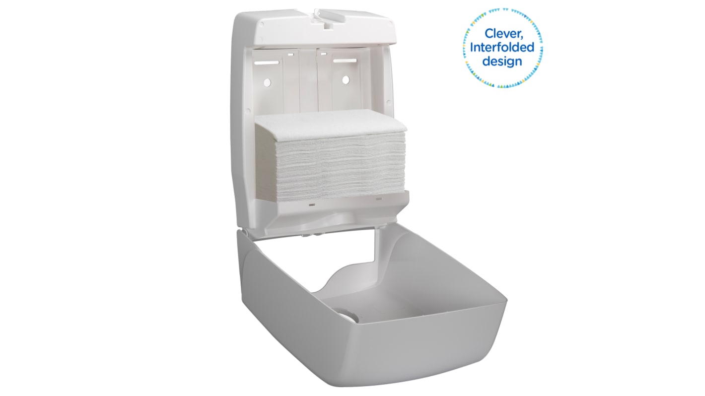 Essuie-mains Kimberly Clark Kleenex (6778) Plié Blanc, 124 essuie-touts