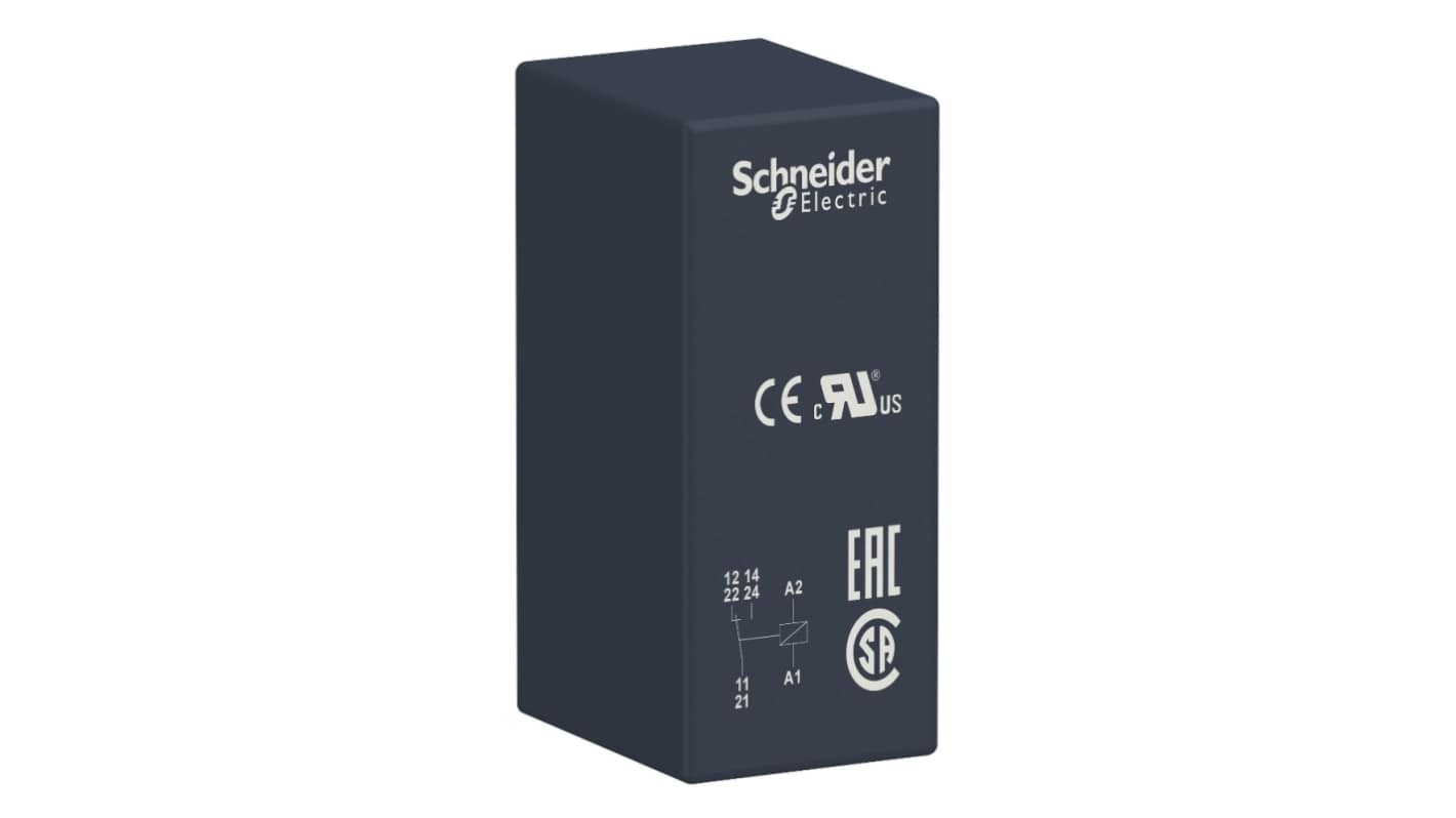 Schneider Electric PCB Mount Power Relay, 12V dc Coil, 16A Switching Current, SPDT
