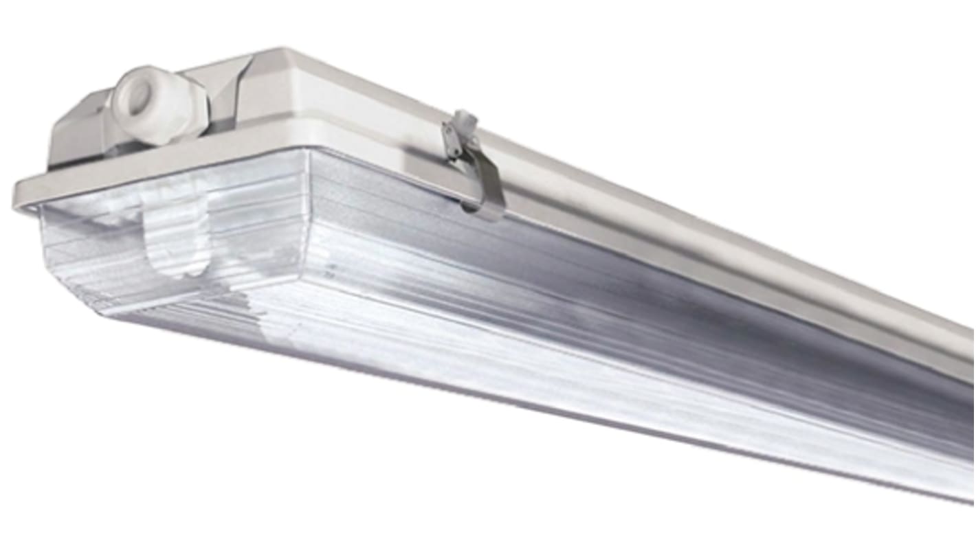 Sylvania 36 W Fluorescent Anticorrosive Light Fitting, 230 V Single Batten, 1 Lamp, Anti-corrosive, 1.312 m Long, IP67