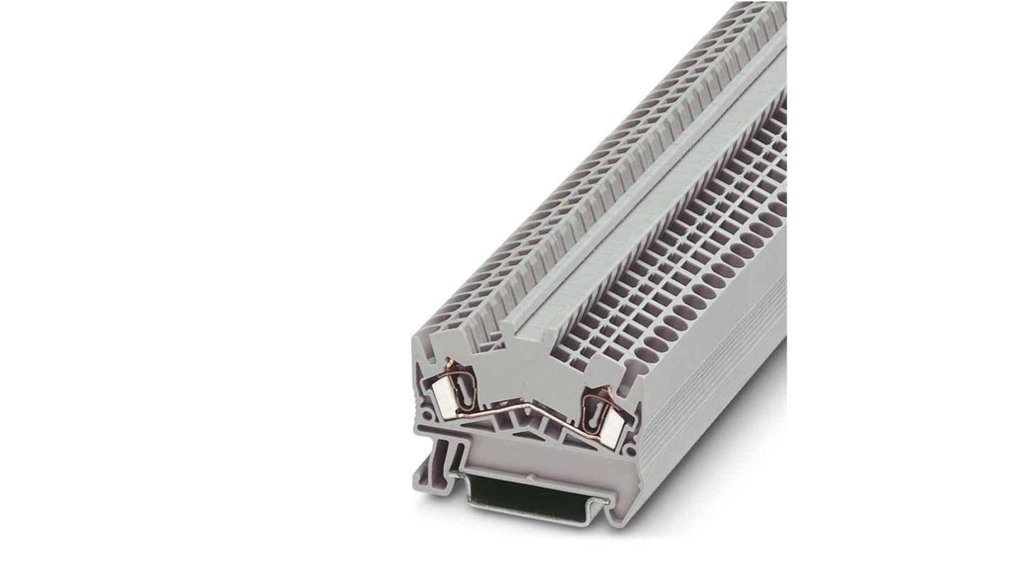 Morsettiera per guida DIN Phoenix Contact, Grigio, livello Singolo, 24A