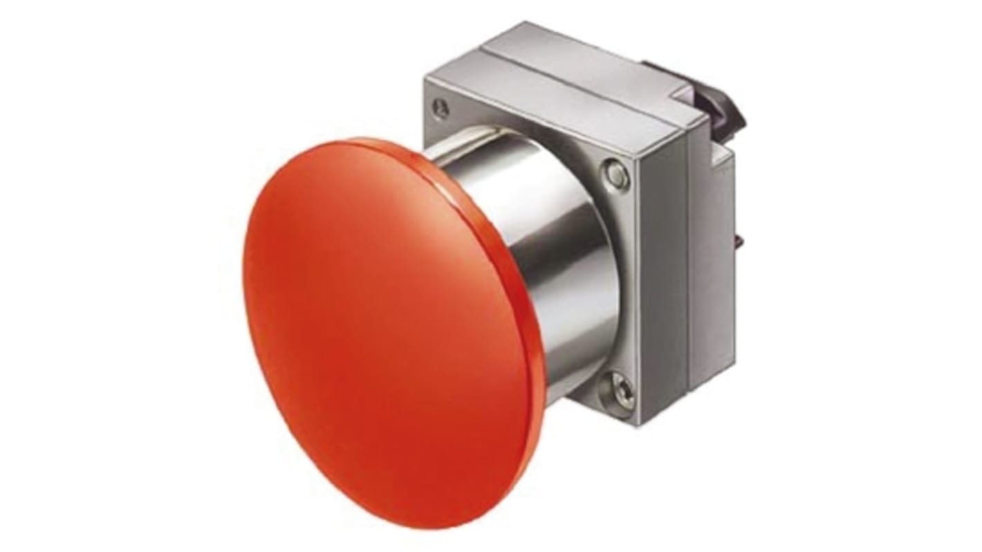 Siemens 3SB3 Series Red Round, Latching Actuation, 22mm Cutout