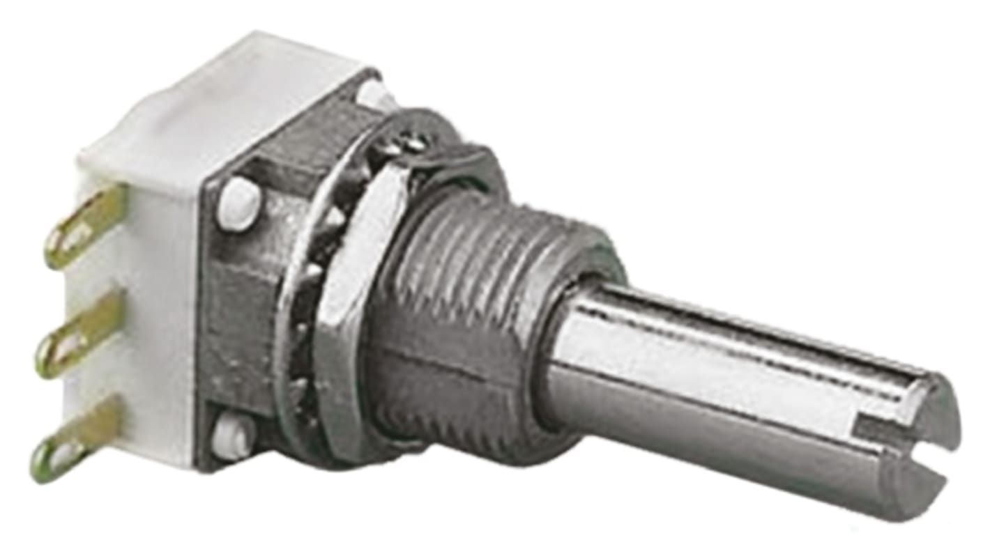 Potenciometr, průměr hřídele: 6,35 mm, řada: P11P 50kΩ ±10% 1W Otočný, Montáž do panelu 1 Vishay