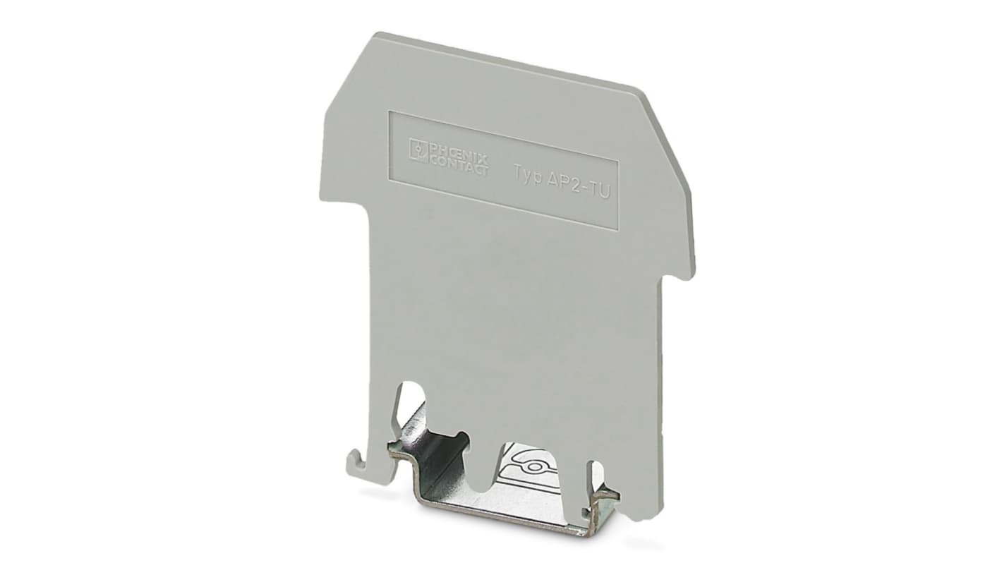 Tapa Phoenix Contact serie AP 2-TU, para usar con Bloques terminal de carril DIN
