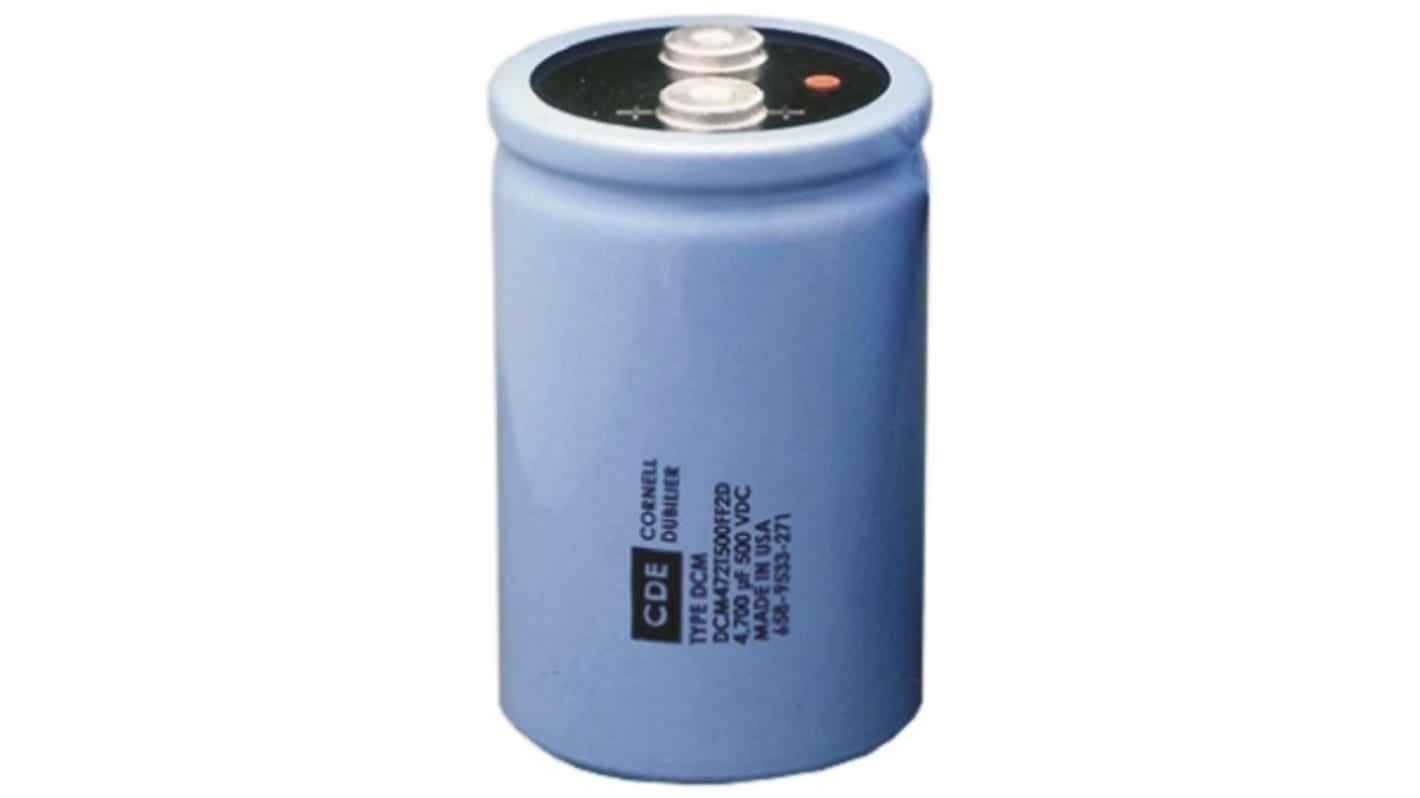 Cornell-Dubilier 3000μF Electrolytic Capacitor 450V dc, Screw Mount - DCMC302T450DJ2B